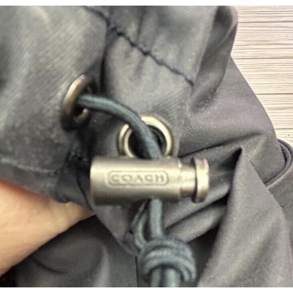 Coach Hadley Anorak‎ Rain Zip Up Jacket Navy Blue Casual Women's Sz Med - Picture 8 of 16